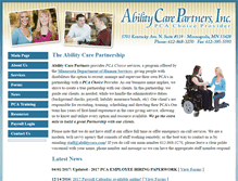 Tablet Screenshot of abilitycare.com